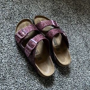 Limited Edition Pink Sparkly Birkenstocks - sz 8